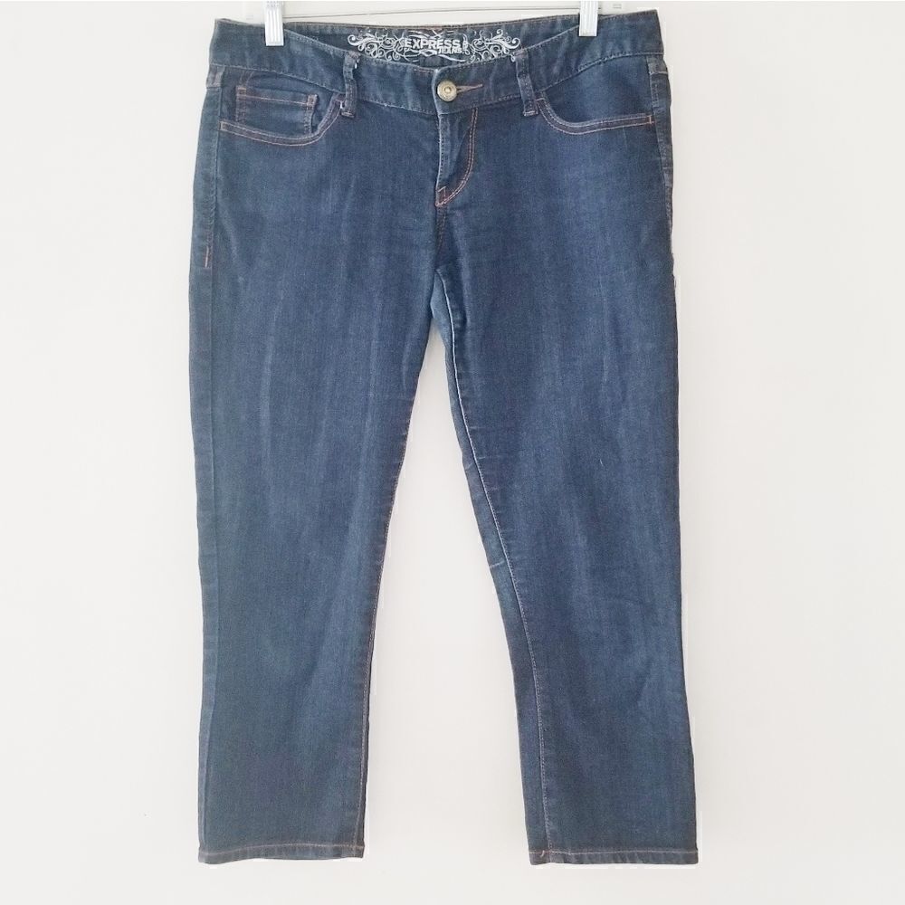 Express jeans crop jean legging slim low rise